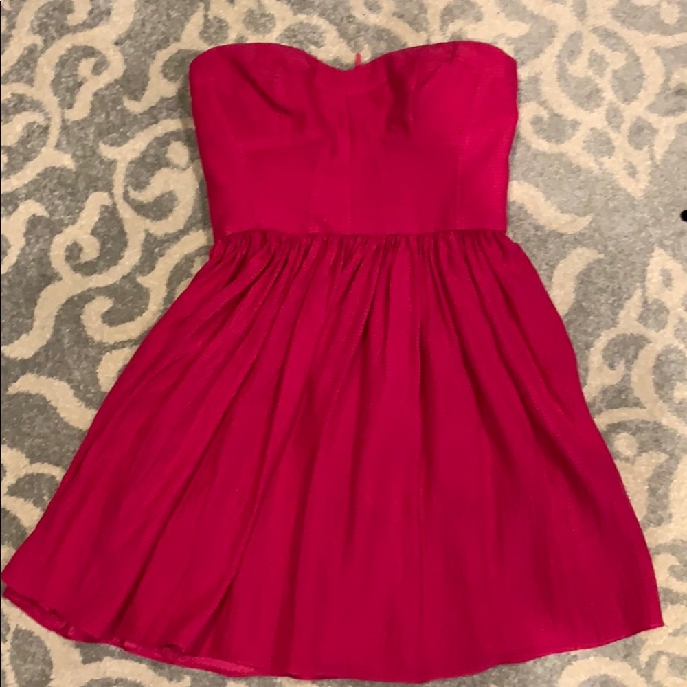 Rebecca Taylor size 2 hot pink cocktail dress